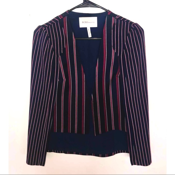 BCBG Generation Navy Blazer Cape - size XXS - Picture 2 of 4